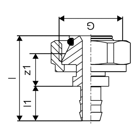 Uponor Minitec Vario eurokónuszos csavarzat 9,9xG3/4"