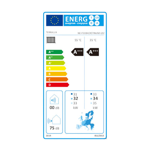TERRALUX Climastar 50 Ipari monoblokk levegő-víz hőszivattyú, 3fázis Wi-fi, 50kW, DC inverter,R290