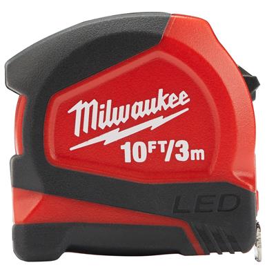 Milwaukee mérőszalag 3m W/LED 3/12