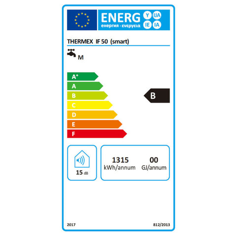 Thermex Flat Smart IF 50 elektromos vízmelegítő, lapos, két tartályos (42 liter / 2kW / 263 mm)