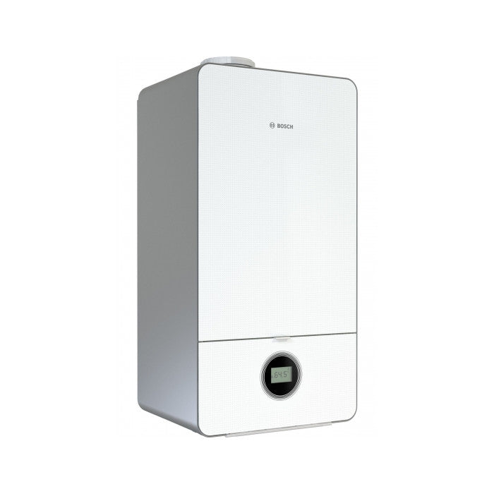 Bosch Condens 7000i W GC7000iW 35 P 23 kondenzációs gázkazán, fűtő, fehér üveg burk. 35 Kw