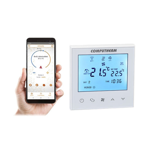 COMPUTHERM E230 Wi-Fi termosztát elektromos padlófűtési rendszerekhez fehér