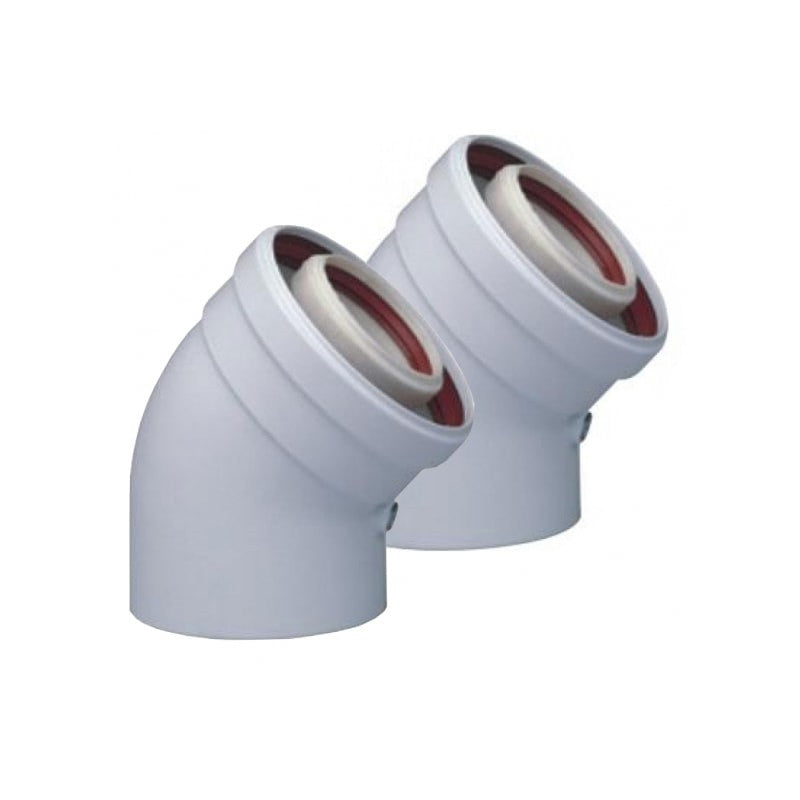 Tricox Alu/Alu könyök 45° (2db), 80/125mm