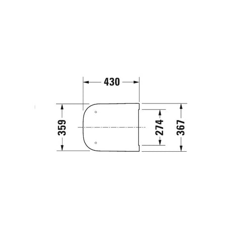 DURAVIT Happy D 2. WC ülőke, soft close (0064590000)