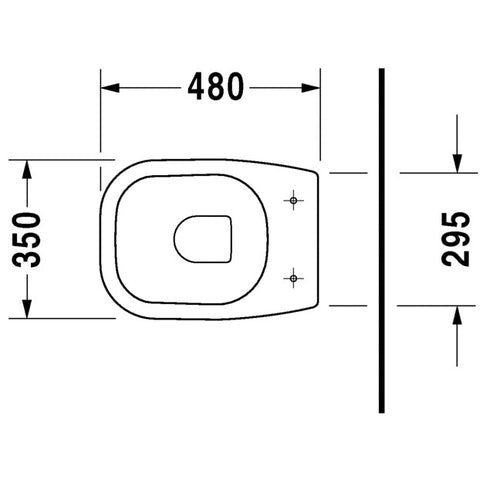 DURAVIT D-Code wc, álló, mélyöblítésű, hátsó kifolyású (DR21080900002)