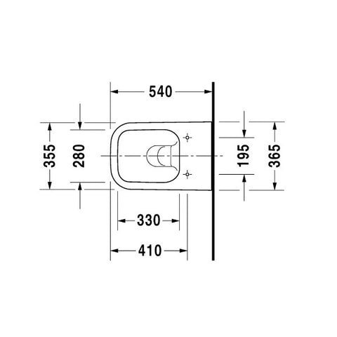 DURAVIT Happy D.2 wc, fali (2222090000)