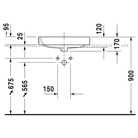 DURAVIT Happy D.2 mosdó, ráültethető, 60cm (2315600000)