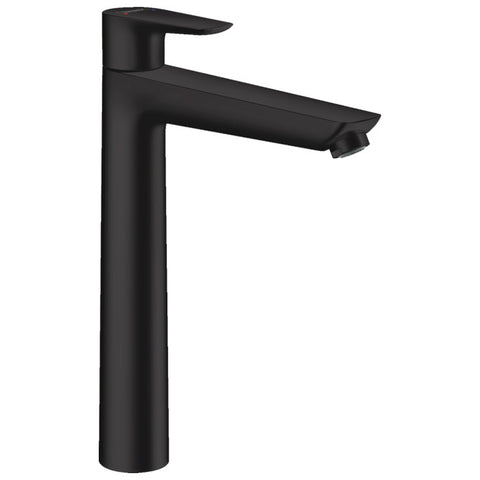 Hansgrohe Talis E Matt fekete egykaros mosdócsaptelep 240 automata lefolyógarnitúrával