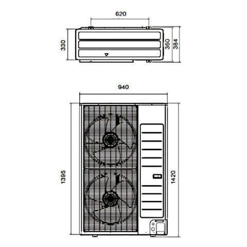 Immergas Magis Pro 12 V2 split levegő-víz hőszivattyú beltéri és kültéri egységgel, 1 fázis