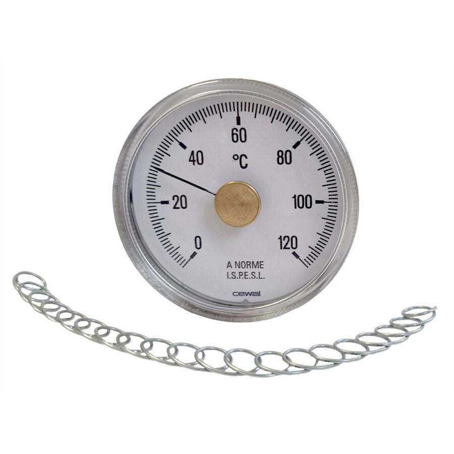 Install hőmérő csőre rugós 63 mm 0-120°C