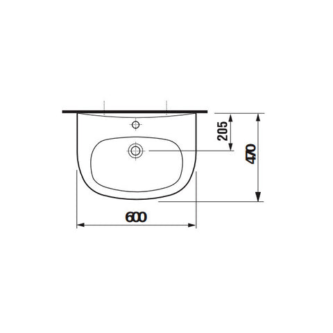 JIKA Mosdó Zeta 60x47 1 csaplyuk (H8103920001041)