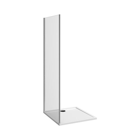 Jika Nion 100 fix zuhanyfal, ezüst/arctic dekor, 98x195 cm