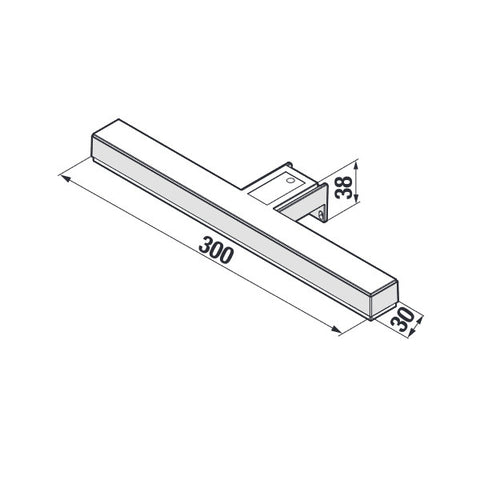 Jika Moonbox New led lámpa, 8W, 510LM, 30x2,5x8,3 cm
