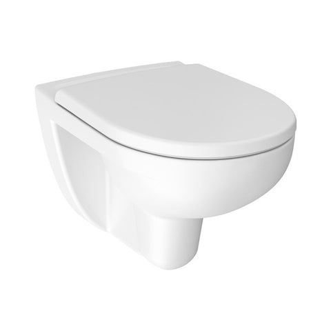 Jika Lyra Plus WC-csésze, fali, mélyöblítésű, perem nélküli, fehér, 53 cm