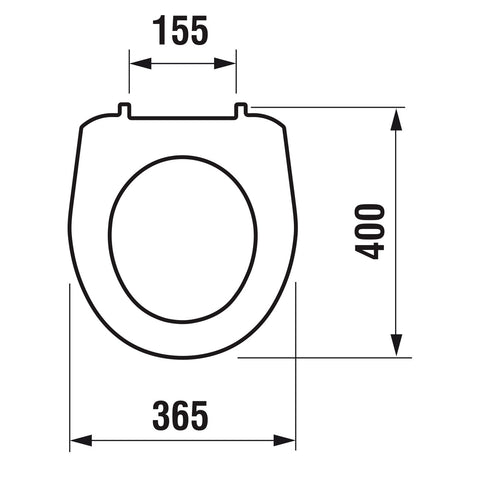 Jika Lyra Plus WC ülőke, termoplast, műanyag zsanérral