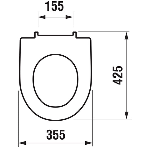 Jika Lyra Plus, Tigo WC ülőke, duroplast, rozsdamentes zsanérral