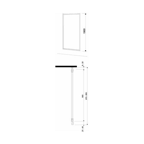 Kolo Geo-6 fix zuhany oldalfal