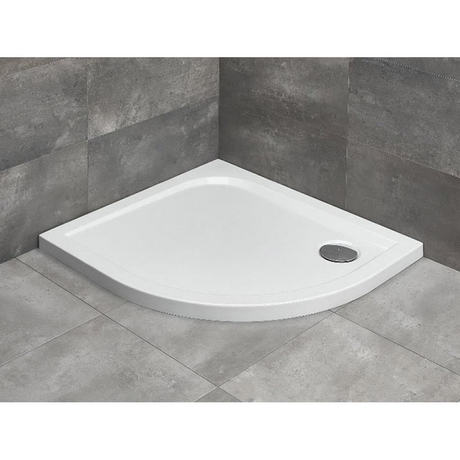 Radaway Delos E zuhanytálca 90x80 cm akril, lapos, ST90 szifonnal, balos (cikkszám: SDE9080-01L)