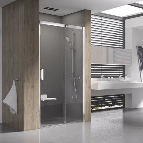 Ravak MSD2-100 zuhanyajtó jobbos szatén + transparent