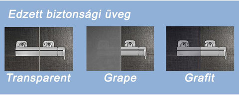 Ravak BLDP4-190 zuhanyajtó fehér + transparent