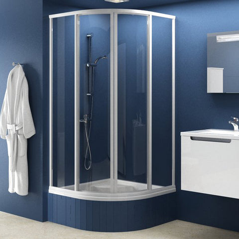 Ravak SKCP4 90 zuhanykabin Sabina fehér + pearl műanyag