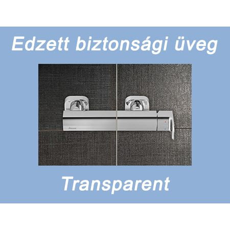 Ravak PPS 100 fix oldalfal krómhatású + transparent
