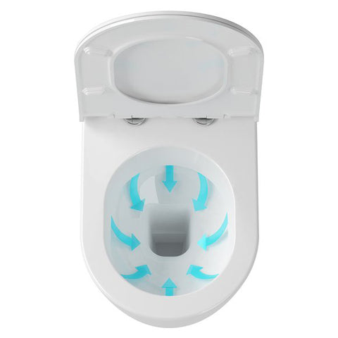 Ravak Uni Chrome Rim wc csésze fali fehér