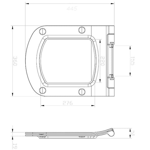 Ravak WC ülőke, Classic, Slim