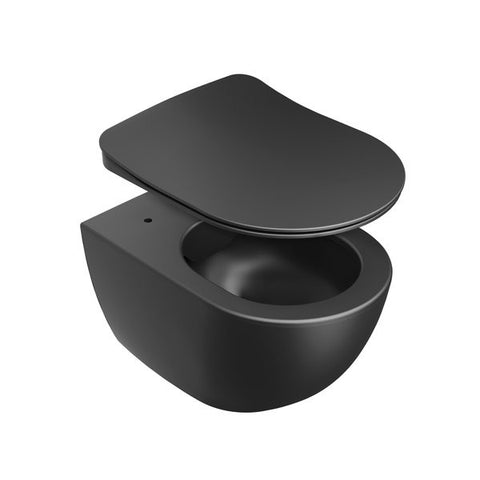 Ravak Uni Chrome Flat WC ülőke fekete