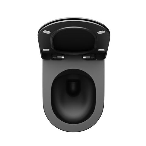 Ravak Uni Chrome Flat WC ülőke fekete