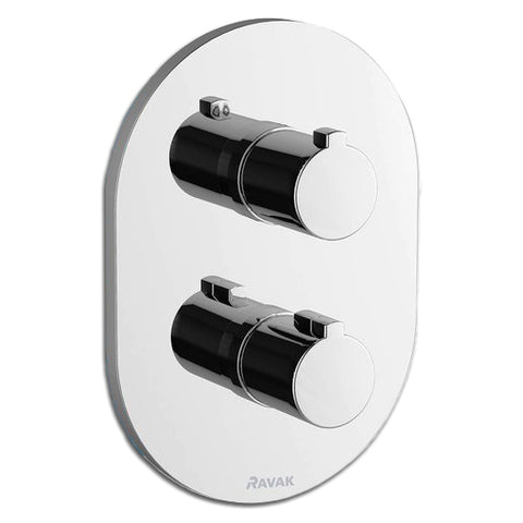 Ravak Chrome falsík alatti termosztatikus csaptelep 3 utas, R-boxhoz CR 067.00
