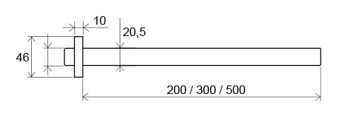 Ravak mennyezeti kar 50cm 705.00