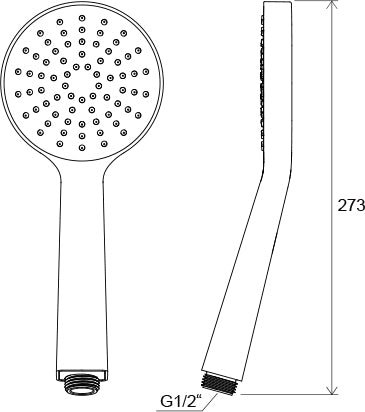 Ravak zuhanyfej kézi lapos 1 funkciós Flat S 100 mm 960.00