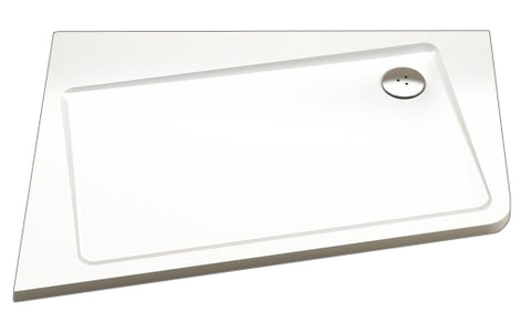 Ravak Asymetric Pro 10° zuhanytálca 120x90 bal fehér