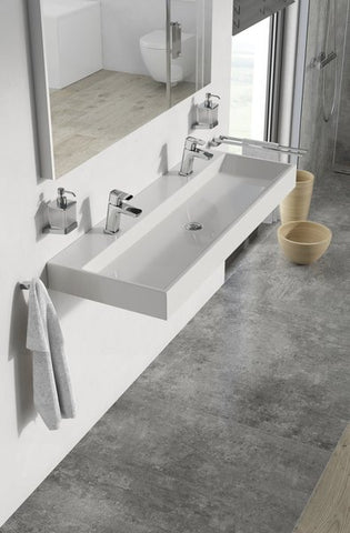 Ravak Natural mosdó 120x49 dupla fehér túlfolyó nélkül