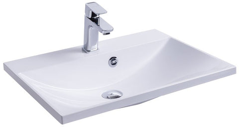 Ravak Flat 60x46 mosdó fehér túlfolyóval