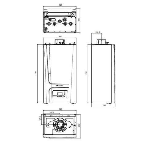 Remeha Avanta ACE 35C kondenzációs gázkazán, kombi 30 Kw