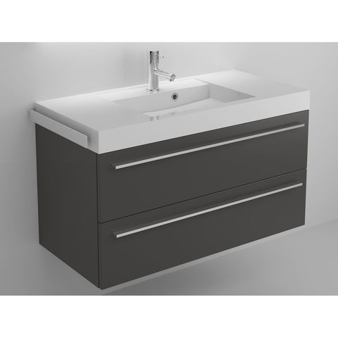 Riho Bologna/Broni mosdó alatti szekrény 80x48x50,5 cm matt fekete (F1BO10807400Z06)