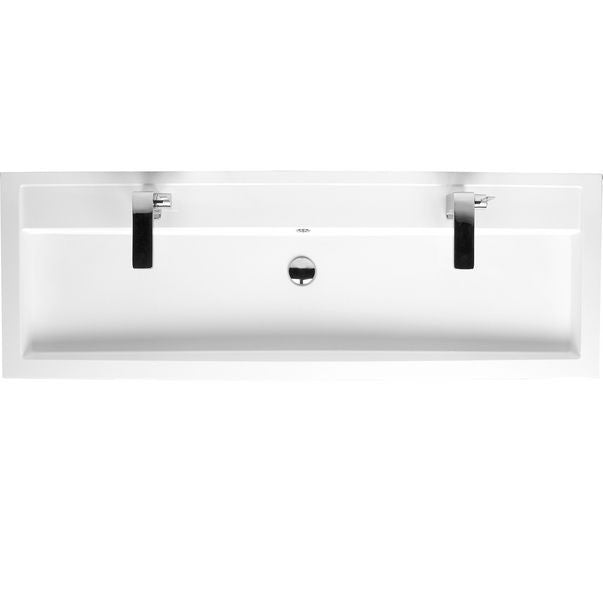 Riho Bologna mosdó 100x48 cm egy medencés, két csaplyukkal (F7BO110048121)