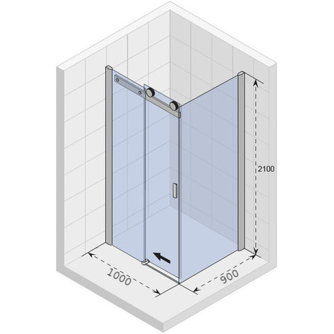 Riho Baltic B203 zuhanykabin 100x90 cm szögletes (GE0007300)