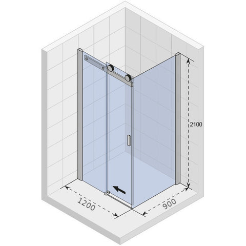Riho Baltic B203 zuhanykabin 120x90 cm szögletes (GE0902200)