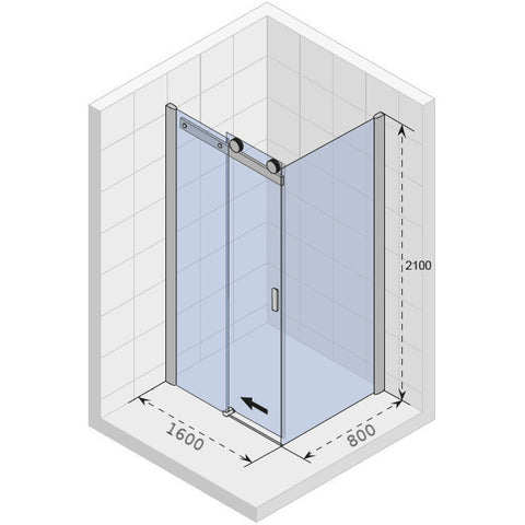 Riho Baltic B203 zuhanykabin 160x80 cm szögletes (GE0902500)