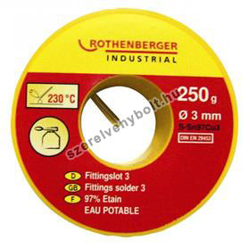 ROTHENBERGER forrasztó ón 3S 3 mm !!