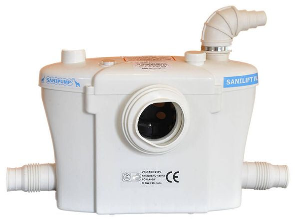 Sanipump Optimum2 WC+3 darálós átemelő WC mögé