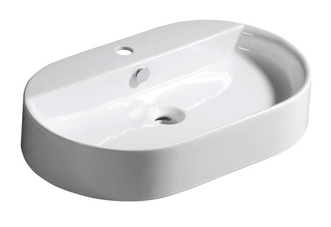 SAPHO KERASAN RING Pultra szerelhető kerámiamosdó, 65x12x40cm (028501)