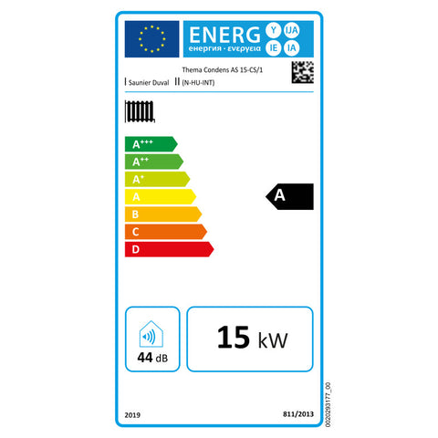 Saunier Duval Thema Condens AS 15-CS/1 (N-INT) kondenzációs gázkazán, fűtő 14,9 Kw