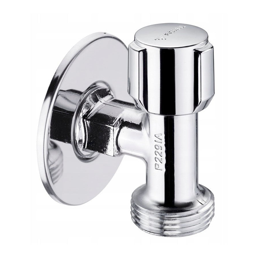 SCHELL Mosógép, készülékcsatlakozó szelep, helytakarékos kivitel 1/2"-3/4"