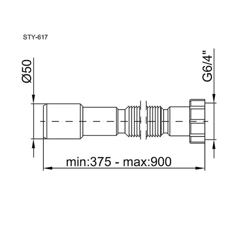 Styron Jollyflex 6/4" 40/50 vastag