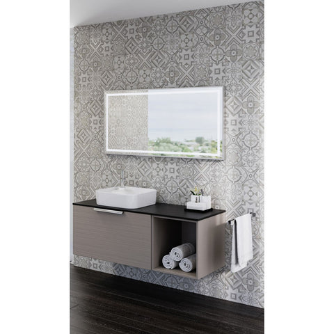 Tboss Floating Mirror Aura 75x60 laptükör, led, érintőkapcsoló, páramentesítő