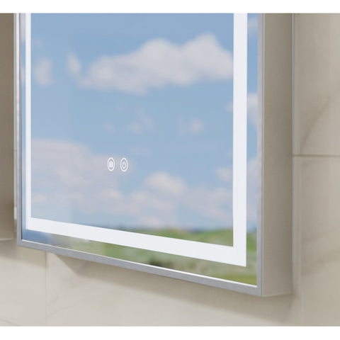 Tboss Floating Mirror Aura 60x80 álló laptükör, led, érintőkapcsoló, páramentesítő